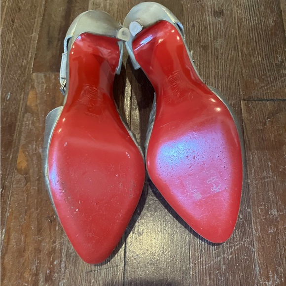 Christian Loubuiton Metallic Gold Pumps - Picture 5 of 6